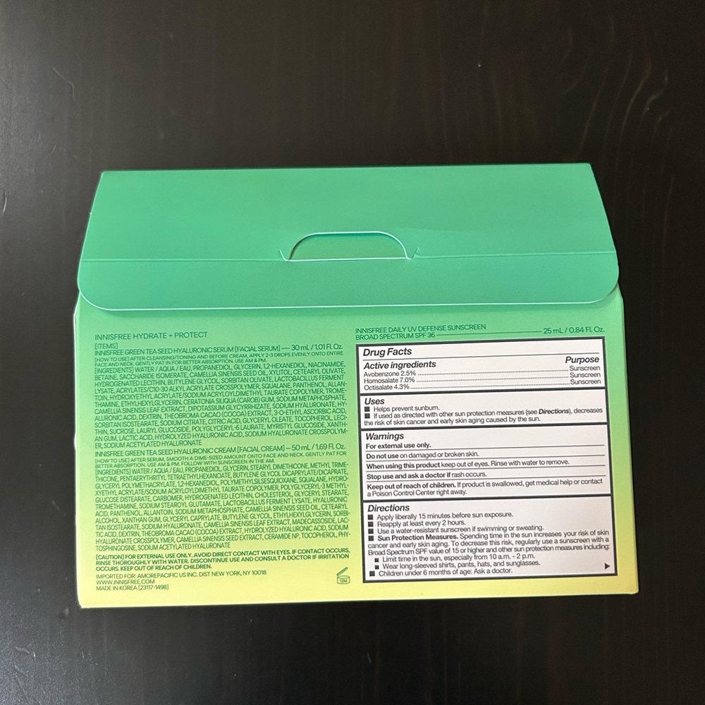 Innisfree hydrate and protect set limited edition korean skin care set - Picture 10 of 16